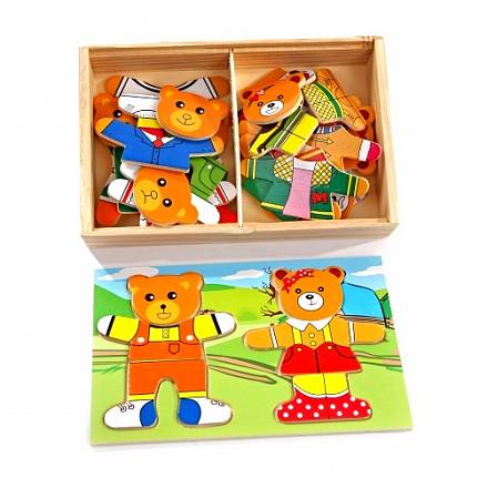 Деревянная игрушка – Два медведя 